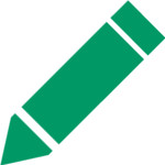 Icon für Empfehlungscoupon ausfüllen Bleistift-Symbol